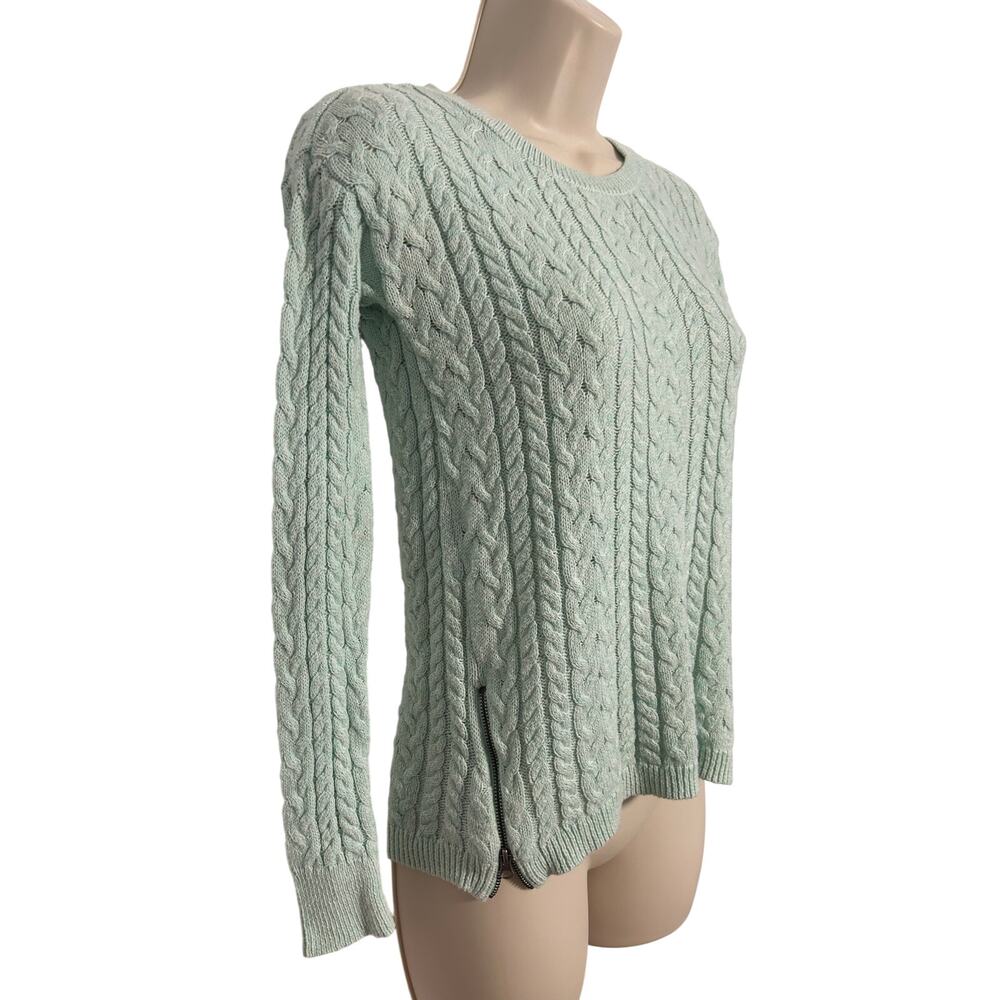 American Eagle Y2K Baby Blue Preppy Fisherman Sweater XS